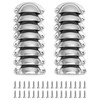 QWORK® 16 Pcs Shell Cup Handles Drawer Handles, Half Moon