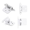 Home Expert 4 Pack (2 Pairs) White Cabinet Hinges for