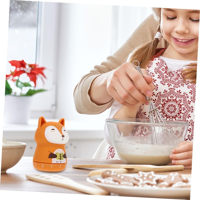 iplusmile 2Pcs Adorable Cartoon Animal Timer for Cooking and Management