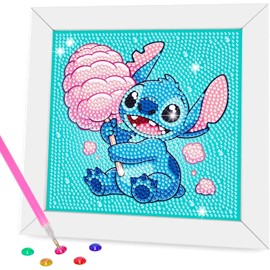 cdsnxore Diamond Art Kits Adults with Frame Easy - Stitch Diamond Painting Kits,Mini Diamond Art Painting for Home Wall Decor(7x7 inch) (305)