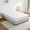 JELLYMONI Fitted Sheet King Cotton White 1pc Easy-Fit 16 Inch