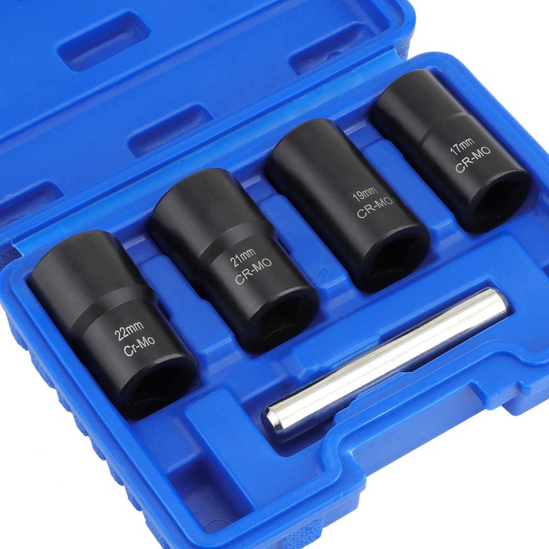 HSEAMALL 1/2" Drive Rotary Socket Set Damaged Screw Removers Handle