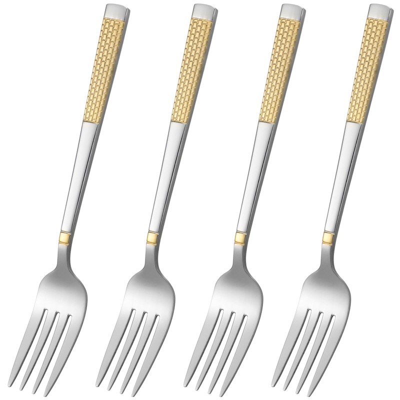 Dinner Forks Set of 4 Stainless Steel Salad Forks Silverware