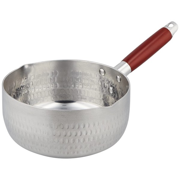 Wahei Freiz RB-2586 Easy Use Aluminum Snow Flat Pot, 7.1 inches (18 cm), Boiled Food, Miso Soup, Boil, IH / Gas Compatible, Ajimusubi