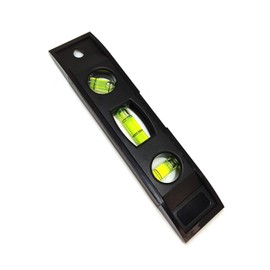 Wumio Plastic Level Level Level with Rubber Magnet, 3-Way Horizontal Vertical 45°, Small, Compact, Construction, Civil Engineering, Plumbing, DIY Equipment, Sites, Beginners, Chairs