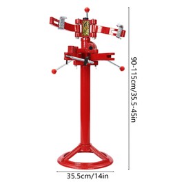 SHZICMY Vehicle Auto Spring Compressor Hand Operate 15.75 Inch Max.Height Strut Strut Spring Press, Strut Spring Compressor, Vehicle Spring Removal Tool, Red