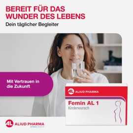 Femin AL 1 Children's Desire Dietary Supplement with L-Methylfolate (Folic Acid), Iodine, Vitamins & Iron - for the Time of Baby Planning, 30 Capsules