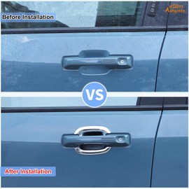 Aunginsy Exterior Door Handle Bowl Trim Cover Compatible with Ford Maverick 2022-2025 Ford Bronco Sport 2021-2025 Outside Door Handle Cup Bowl Cover Scratches Protector Decorative Sticker Accessories