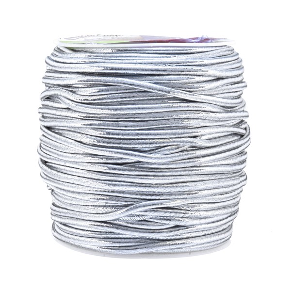 Mandala Crafts Metallic Cord Tinsel String Rope for Ornament Hanging,