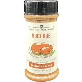 Gourmet Warehouse Bird Rub Seasoning Spice | Handcrafted In Small Batches | Gluten-Free No MSG | 4 Ounces (Pack of 1)