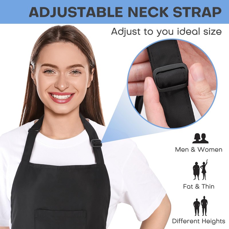 Noverlife Hair Stylist Apron with 4 Pockets, Hair Resistant 34