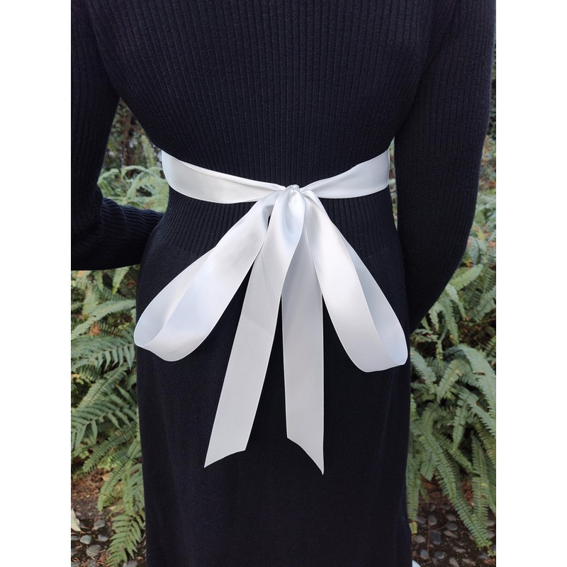1.6'' Wide Satin Ribbon Sash Belt for Dress Bridal Wedding