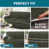 Turquoize 3 Piece T Cushion Sofa Slipcovers Stretch Couch Cover