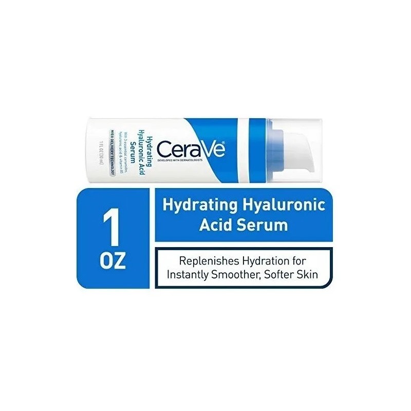 Cerave Serum Hidratante Ácido Hialurónico 30ml Facia Momento De Aplicación