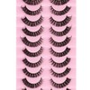 Eyelashes Russian Strip Lashes Natural Fluffy Wispy D Curly Effect