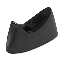 Universal 15001 Desktop Tape Dispenser, 1-Inch Core, Weighted Nonskid Base, Black