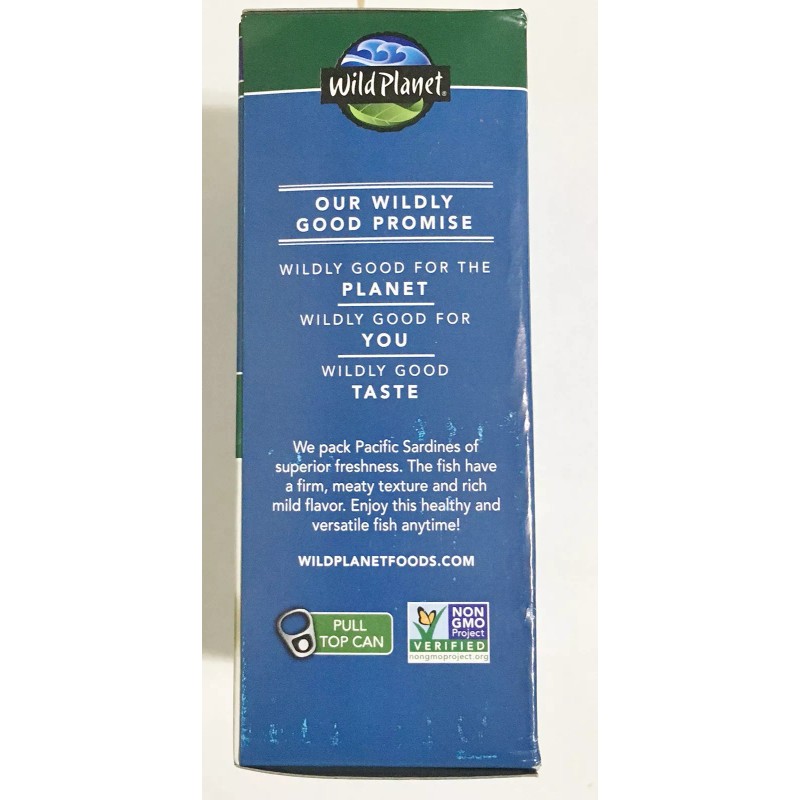 Wild Planet Wild Pacific Sardines in Extra Virgin Olive Oil