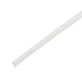 DMiotech 3mmx3.0M Fiberglass Sleeving Insulation Small Line Fabric Tube for Wire Protection with Resin White