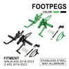 CHANGCHENG Adjustable Foot Pegs Brake Shift Pedal for Ninja 400