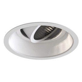 Astro Minima Slimline Round Adjustable Fire-Rated Indoor Downlight (Matt White), GU10 LED Lamp, Designed in Britain - 1249040-3 Years Guarantee