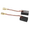 vhbw 2 x Carbon Brush Motor Carbon Abrasive Carbon 6.3