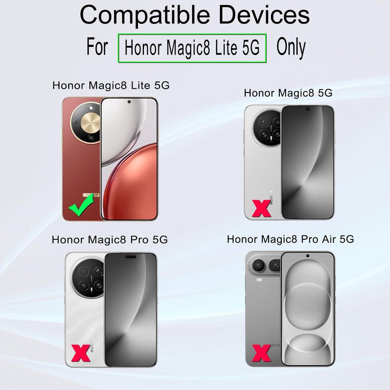 Ibywind for Honor Magic8 Lite 5G Screen Protector,2 Pack,9H Hardness
