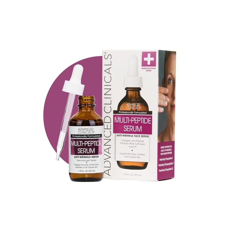 ADVANCED CLINICALS SUERO FACIAL PEPTIDOS ANTI-ARRUGAS CON TRECE ANTIOXIDANTES ORGANICOS