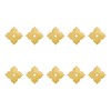 Tiazza Pack of 10 Brass Flat Washing Machines Back Plates