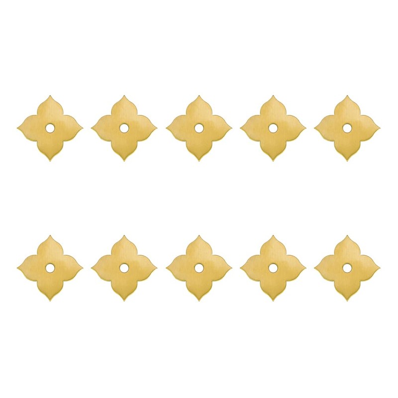 Tiazza Pack of 10 Brass Flat Washing Machines Back Plates