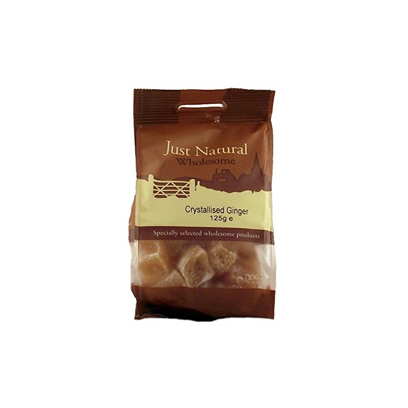Just Natural Wholesome Crystallised Ginger 125g