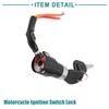 ACROPIX Motorcycle Scooter Safety Ignition Switch 2 Key Lock 3