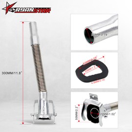 RYANSTAR RACING Long-Nose Flexible Steel Pipe Oil Pourer with Gaskets (Pack of 3) - Replacement for 20L NATO Jerry Can Spout