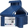 NEATERIZE Ultra Heavy Duty Plastic Clothes Hangers - Navy -