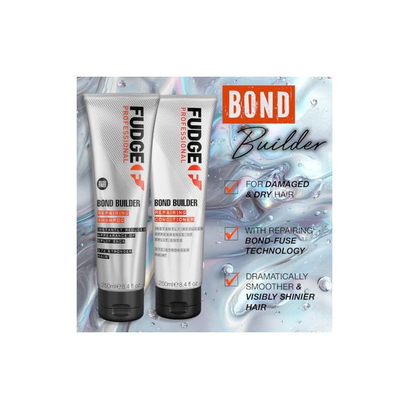 Fudge Professional Bond Builder Repairing Conditioner, Strengthening PlexPro Technology, Sulphate