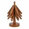 Wooden Trivet for Hot Pots & Bowls – Tree-Shaped Heat-Resistant