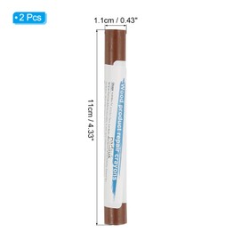 PATIKIL Furniture Repair Crayons, 2 Pcs Wax Wood Filler Sticks Wood Wax Crayons for Scratches Wood Floor Holes Tables, Rosewood