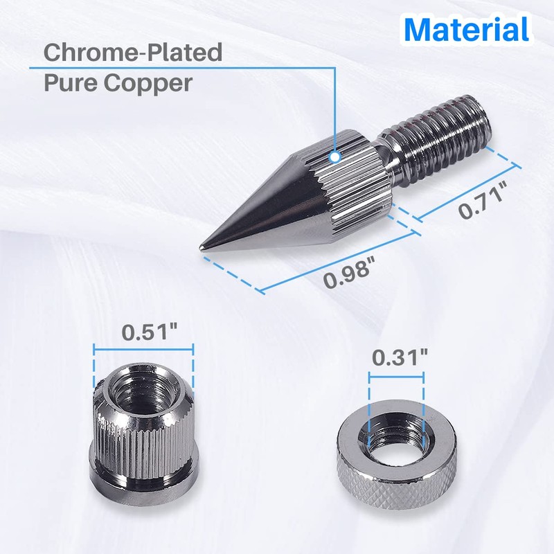 Kalevel Gold Speaker Spikes Adjustable Speaker Isolation Spikes for Speakers