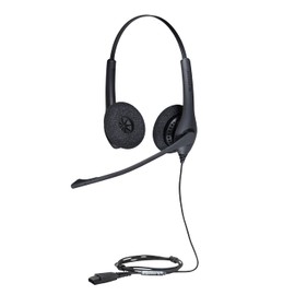 Jabra Biz 1500 QD Duo Auriculares Alámbrico Diadema Oficina/Centro de Llamadas Bluetooth Negro