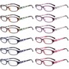 Eyekepper 12 Pack Small Reading Glasses for Women with Pattern