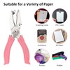 Coolrunner 3-Piece Metal Single Hole Paper Punch - DIY Handheld