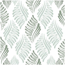 Theper Green Modern Peel and Stick Wallpaper 17.3"×78.8" Green and White Contact Paper for Cabinets Self Adhesive Removable Wall Paper for Bedroom Waterproof Geometric Wallpaper for Home Decor Vinyl