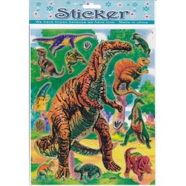 Dinosaur Animal colorful sticker decal 1 sheet Dimensions: 25 cm x 20 cm