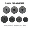 EATAKWARD 7Pcs Double & Single Flaring Tool Kit Steel Adapter