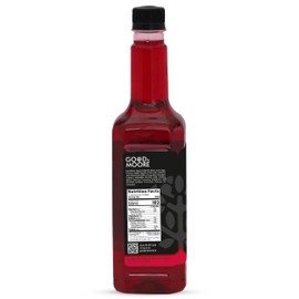 GOOD&MOORE Cosmopolitan Syrup | For Cocktail, Mocktail, Sodas, Ice-teas, Juices, Beverages and more | Concentrated Syrup | Ready to mix | Mixer | Premium Syrup | 25.36fl.oz/ 750ml | Perfect for gifting at Diwali, Thanksgiving and Christmas | Festive Gift
