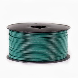 Holiday Lighting Outlet Green SPT-2 Commercial-Grade Bulk Blank Wire | 18 AWG 10 Amps | 250-Foot Spool Green Zip Wire