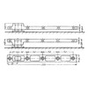 Dorma 7421 Door Rail for Door for Screwing On Galvanised