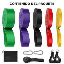 E T EASYTAO Bandas de Resistencia 5PCS(TPE), Ligas de Resistencia para Ejercicio, Fuerte Bandas Elástica para Pull Up & Crossfit - con Ancla de Puerta