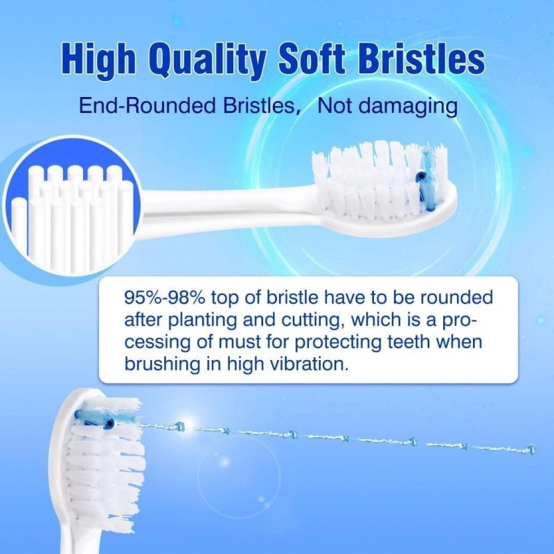 Replacement Brush Heads for Waterpik Sonic-Fusion 2.0 Flossing Toothbrush ...