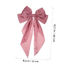 Healeved 4pcs Girls Hair Clips Bows Women Hairpin Large Bowknot Silk Hair Accessories for Women