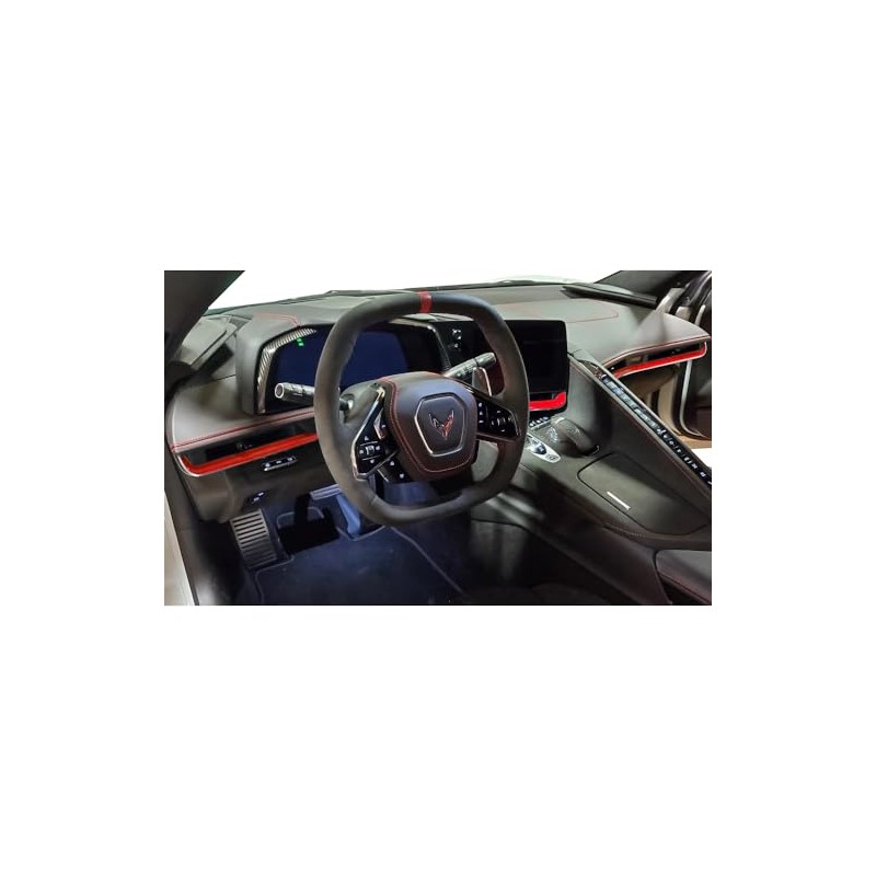 C8 Corvette Dash Trim Vinyl Accents 3 Piece Kit :